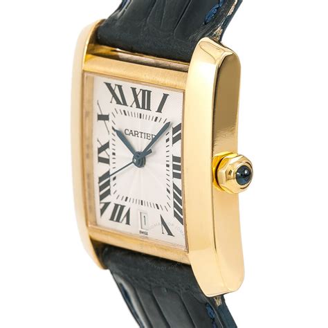 mens cartier watch used|used cartier men's tank watch.